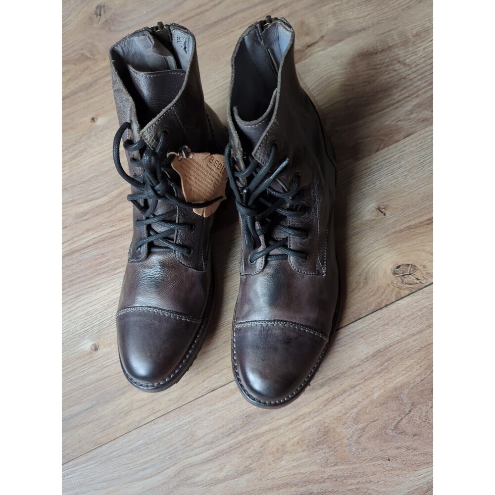 Bed Stu Protege Cap Toe Combat Chukka Boots Mens 8 Graphito Grey / Black